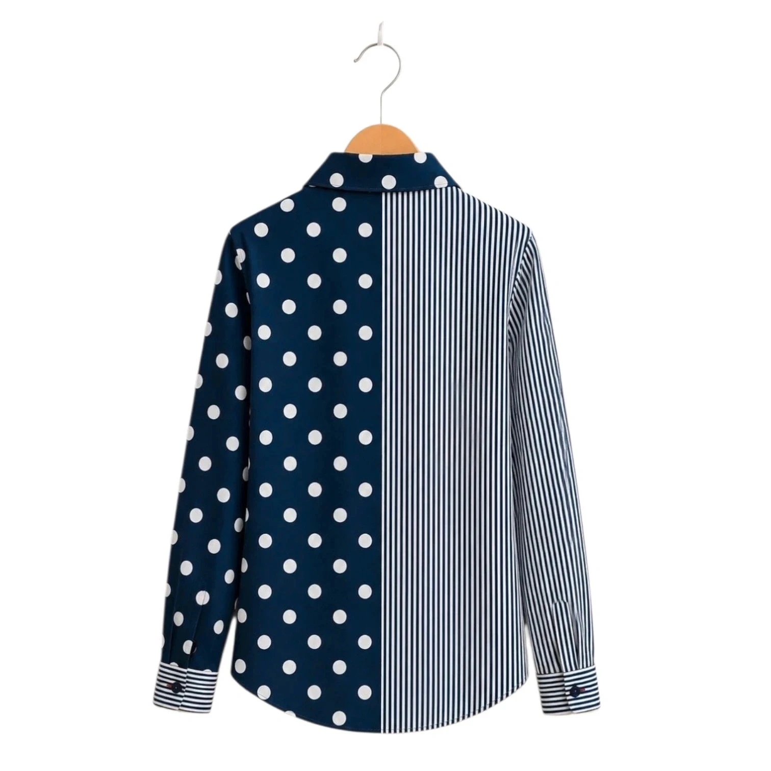 🤍💙 Tissaia Polka Dot and Striped Blouse – Size 36 – Very Good Condition 🤍💙 – photo 2